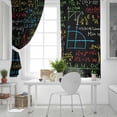 thumbnail image 5 of Fsddascl Math Formula Geometric Blackout Curtains for Bedroom/Living Room, Thermal Insulated Kitchen Curtains, Modern Art Black Yellow Grommet Darkening Window Treatment Drapes 52"x63"x2, 5 of 6