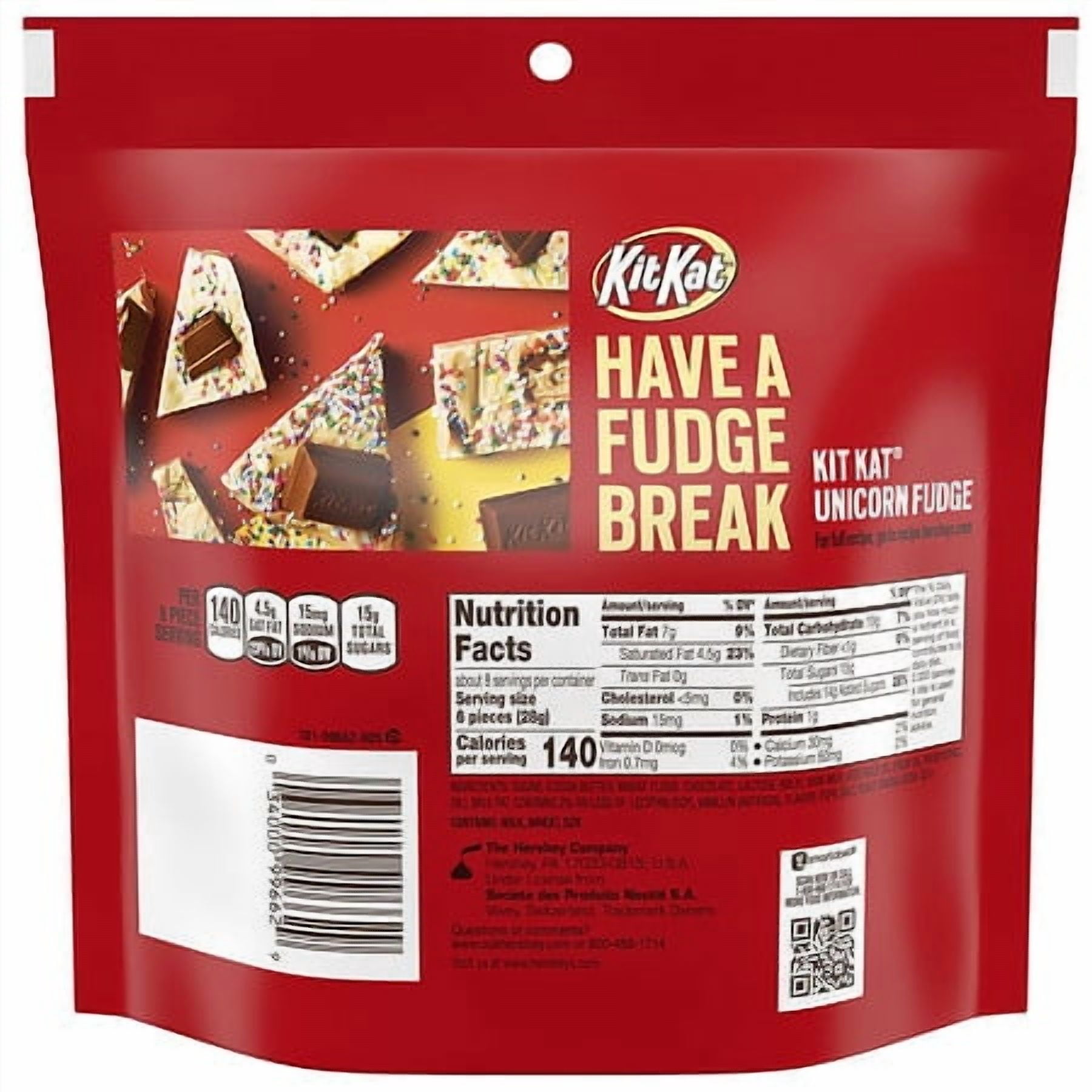 Kit Kat Minis Unwrapped, Wafer Candy Bar, Resealable Pouch Milk Chocolate 7.6 oz Pack of 2