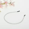 thumbnail image 6 of Unique Bargains Rhinestone Headband Faux Crystal Hair Hoop Hairband for Women White, 6 of 7