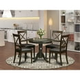 thumbnail image 3 of East West Furniture Antique 5-piece Wood Dining Room Set in Cappuccino, 3 of 5