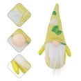 thumbnail image 6 of OFFIGAM Yellow Gnome Figurine Home Decor Cute Collectible 8.3×3.9×2in Unique Garden Ornament, 6 of 10