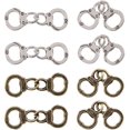 thumbnail image 1 of 50 piezas de dijes de aleación de estilo tibetano con tono de tono para esposas de policía para hacer joyas de bronce y plata., 1 of 8