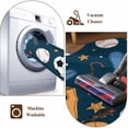 thumbnail image 7 of Round Area Rug 5 Ft, Sports Theme Washable Non-Slip Circle Carpet for Living Room/Bedroom, Cartoon Soccer Baseball Basketball Star Blue Low-Profile Runner Mats Collection Rugs for Indoor, 7 of 7