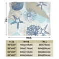thumbnail image 3 of Kll Fleece Blanket Plush Throw Blanket Algae Corals And Seashells,Soft Fuzzy Cozy Flannel Blanket For Couch Sofa Bed.(80"X60"), 3 of 9