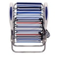 Mainstays Aluminum Bungee Beach Chair, Red White & Blue Stripe