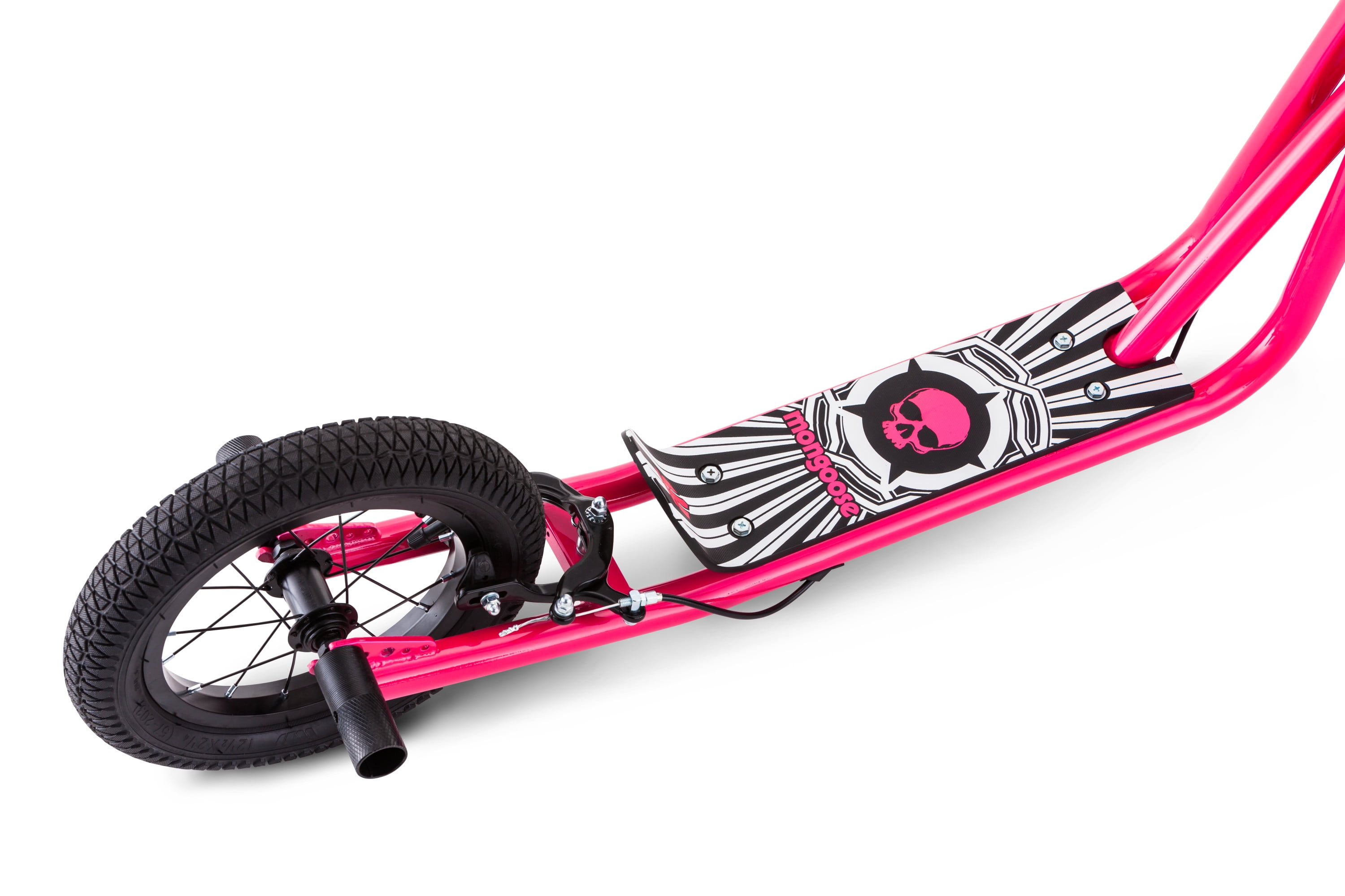 12/" Expo Scooter Alloy Caliper Hand Brakes Stability While Coasting Covered Pink