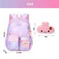 thumbnail image 2 of Mochila PRNGCAN Starry Rainbow Girl, grande, violeta, 17 pulgadas, 2 of 7