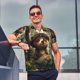 thumbnail image 4 of Balery Jungle Hat Bear Camisa Polo de Hombre con Estampado, de Manga Corta y Tejido Medio, Camisa Tipo Golf Polo-3X-Large, 4 of 6