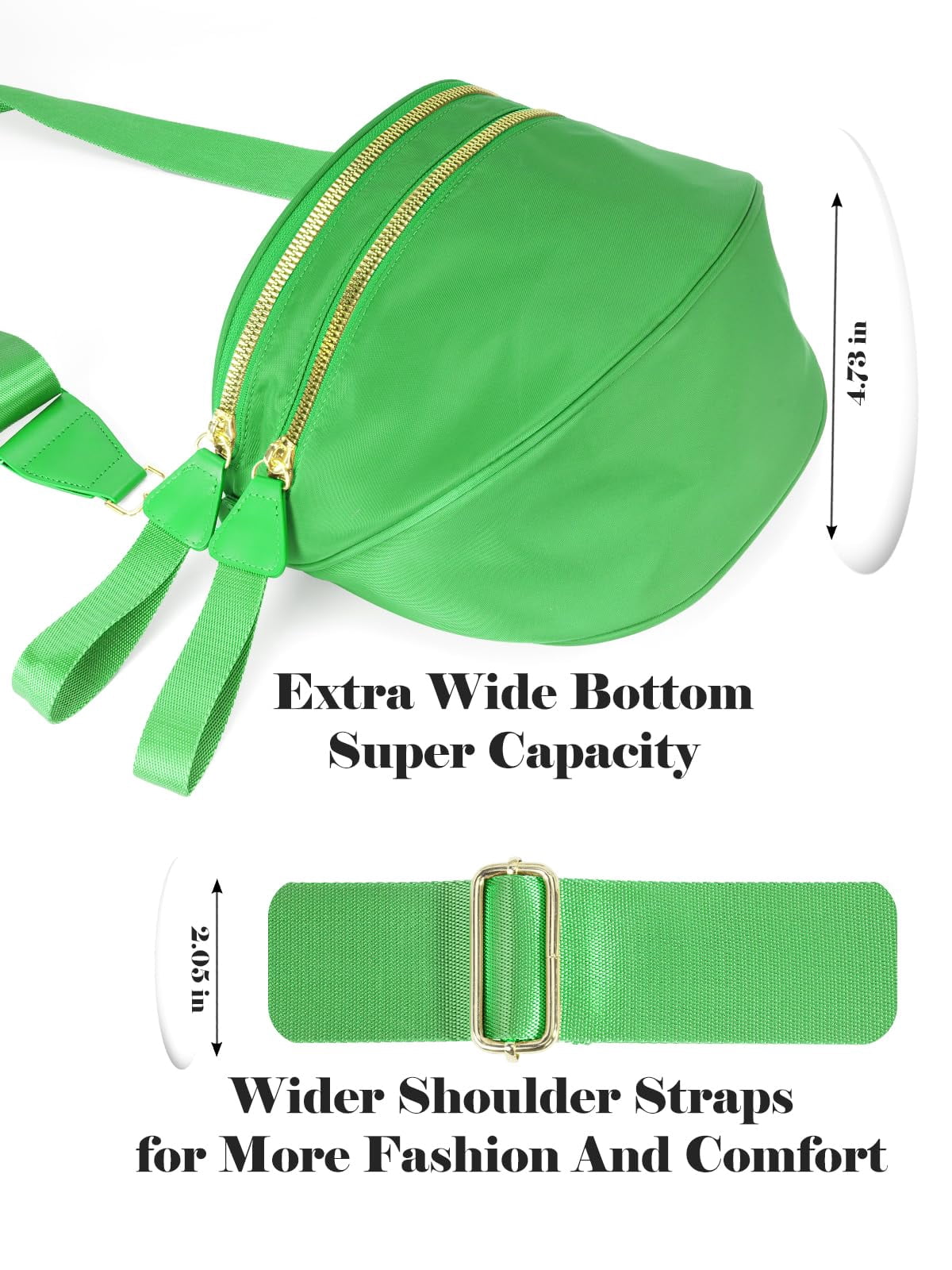 Pure Colour Crossbody Bag Bum Bag for Women,Spacious Wallets Purses Chest Belt Bum Bag,Oversized Bum Bag