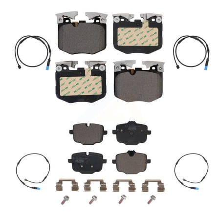 TEC Front Rear Ceramic Disc Brake Pads and Wear Sensors Kit for Car BMW X5 X7 KTW-100525