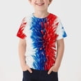 thumbnail image 2 of Afuyipoi Patriotic Boys T-shirts,4th of July Short Sleeve Crew Neck Independence Day Toddler Tees Multicolor 10-11T, 2 of 5