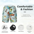 thumbnail image 5 of Xecao Cartoon Car Racing for Men's Swimming Trunks Swim Trunks Quick Dry Swim Shorts with Mesh Lining Funny Swimwear Bathing Suits, 5 of 9