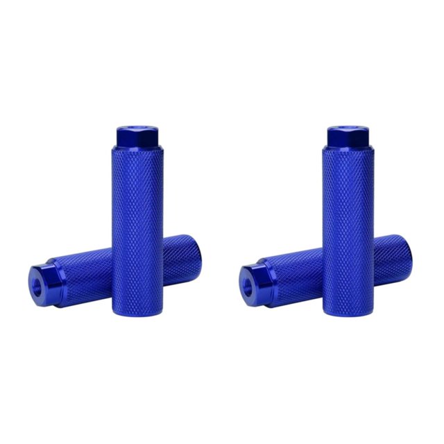 Decodeary 2piece Bike S Functionality Aluminum Alloy Pegs For Stunt Riding Durable blue 2Set