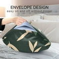 thumbnail image 4 of Yayeee Pillowcase Standard Size Set of 2 Satin Wrinkle Resistant Pillow Case, Green Leaves, 4 of 7