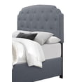 thumbnail image 3 of Home Design Carolina Queen Panel Bed Frame with Button-Tufted Headboard and Storage Drawers, Gray, Easy assembly, 3 of 6