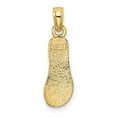 thumbnail image 5 of Auriga Fine Jewelry 14K Yellow Gold Single Strap Flip-Flop Charm Pendant for Women (L- 20.1mm, W- 6.1mm), 5 of 6