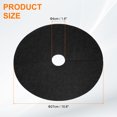 thumbnail image 2 of Uxcell 16pcs Tree Mulch Ring 10.6 Inch Non-Woven Round Tree Protector Weed Barrier Mat Plant Cover Rings for Weed Grass Control Root Protection, Black, 2 of 7