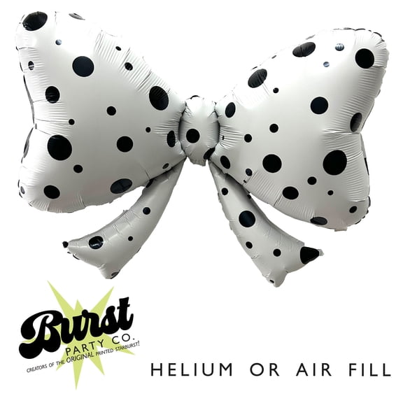 Polka Dot Printed Bow Balloon 40"