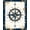 Navy Blue Ivory Gold, Pattern 3, variant on ODIKA Nautical Compass Vintage Maritime Star With Distressed Rope Border for Home Office, Gaming Room, Under Desk, Non-Slip Chair-Friendly