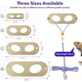 thumbnail image 3 of GHSDFBB Bearded Dragon Lizard Leash Harness,4 Size Pack Adjustable Small Animal Harness for Reptile and Small pet (Golden), 3 of 7
