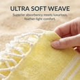 thumbnail image 3 of Unique Bargains 2Pcs Striped Instant Dry Towel Yellow/Dark Grey 71" x 35"/71" x 40", 3 of 8