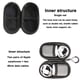 thumbnail image 3 of Estuche de transporte para auriculares, paquete de 2, miniorganizador de almacenamiento, estuche para monedas, billetera para MP3 y auriculares Bluetooth, 3 of 8