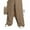 Khaki, variant on Plus Size Suit Pants Plain Straight Leg Khaki 0XL (12)
