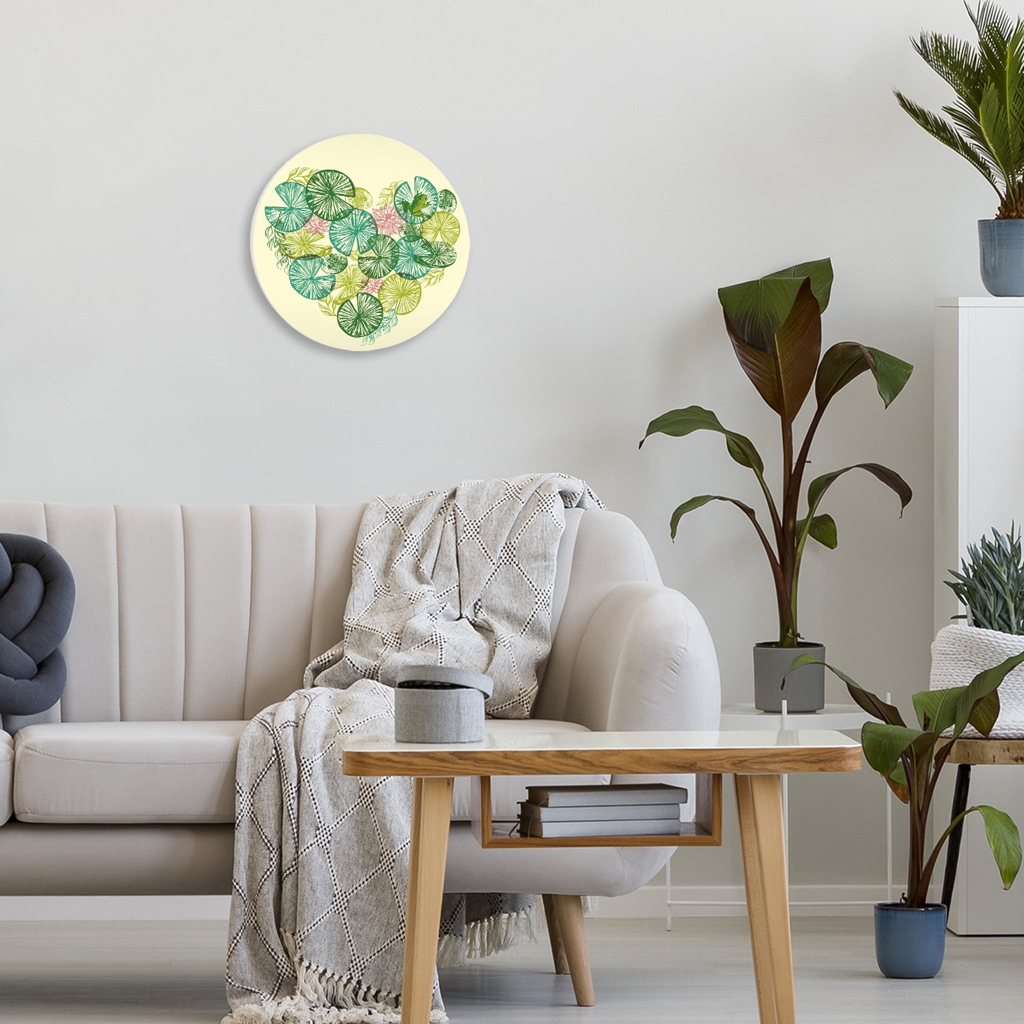 Stupell Industries Frog & Plant Lover Heart Circular Wall Plaque, design by Tobe Fonseca