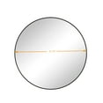 thumbnail image 5 of Noble House 42" Circular Wall Mirror, Metal-Framed Moisture-Resistant Vanity Mirror, for Bathroom, Wall Decor, Black, 5 of 7