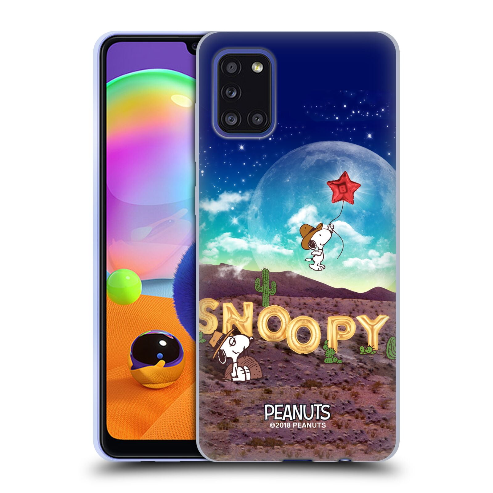 Head Case Designs Officially Licensed Peanuts Snoopy Space Cowboy Nebula Fly Balloon Soft Gel Case Compatible With Samsung Samsung Galaxy A31 Walmart Com