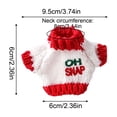 thumbnail image 3 of Hamster Clothes Small Dog Sweater 3.5 Inch Extra Small Dog Clothes Dog Christmas Outfit Knit Warm Pet for Holiday Small Puppy Clothes, 1 Pack, 3 of 5