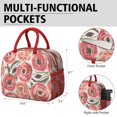 thumbnail image 6 of Womens Pioneer Flower Floral Print Pattern Lunch Box for Work,Insulated Lunch Bag for Women,Loncheras Para Mujer,Leakproof Adult Lunch Bag for Work,Beach,Travel,Picnic,Camping, 6 of 7