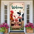 thumbnail image 4 of Cartoon Animals Welcome Banner Barnyard Fence Cute Pig for Farmers Market Kids Party Decor Family Gatherings Events, 4 of 9