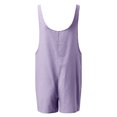 thumbnail image 5 of LUOGENLI Girls Jumpsuits Girls Summer Sleeveless Casual Romper Spaghetti Strap Shorts Jumpsuit with Pockets Girls Rompers Size 6-7 3 Pack Rompers for Girls Size 14-16 Light Purple 13-14 Years, 5 of 5