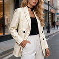thumbnail image 4 of Drovellove Plus Size Women's Long Sleeve Faux Leather Moto Jacket | Quilted Biker Blazer for Commute, Office, or Night Out, 4 of 5
