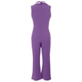 thumbnail image 5 of Women's Summer Wide Leg Sleeveless Romper - Casual Comfortable Jumpsuit for Daily Wear & Home Relax, 5 of 6
