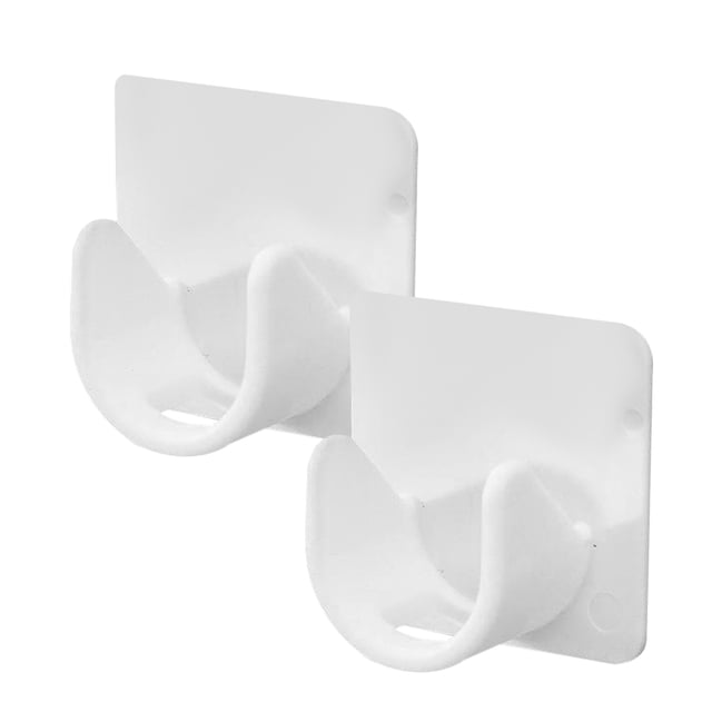 Gancho de pared para barra de tensión de ducha, soporte adhesivo para barra de cortina, gancho de barra de suspensión resistente, 2 uds.