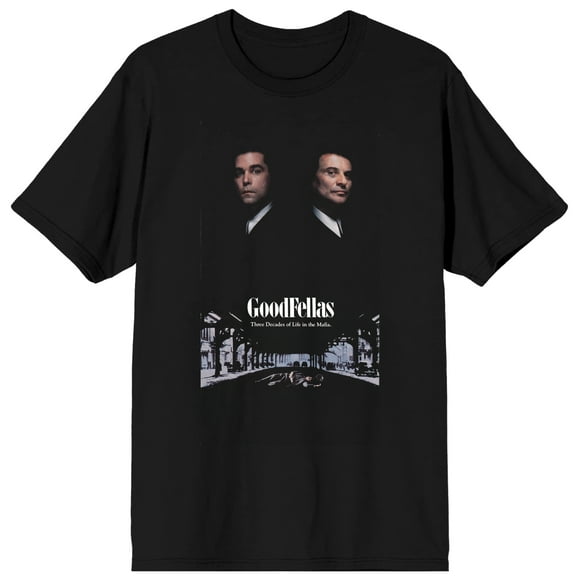 Goodfellas Henry Hill Poster Black Tee Shirt-S