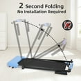 thumbnail image 3 of Compact Foldable Electric Treadmill for Home Office, 300lbs Compact Running Treadmill for Small Spaces, Lightweight Folding Treadmills with Handle, Apartment Size ， 2.5HP, 3 of 5