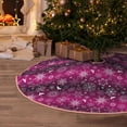 thumbnail image 5 of Daiia Snowflakes And Christmas Drawing Merry Christmas Tree Skirt , Xmas Large Lace-up Tree Skirt, Santa Snowflakes Rustic Home Decorations New Year Party Farmhouse Decor-36", 5 of 6