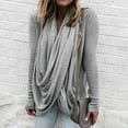 thumbnail image 2 of Women's Lightweight Long Sleeve Drape Front Pullover Nursing Cardigan Top, 2 of 2