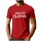 thumbnail image 2 of Tops para hombre, blusas y camisas de cuello redondo y manga corta para hombre, camisetas deportivas informales con estampado navideño a la moda para hombre, blusas de cuello redondo y manga corta, bl, 2 of 5