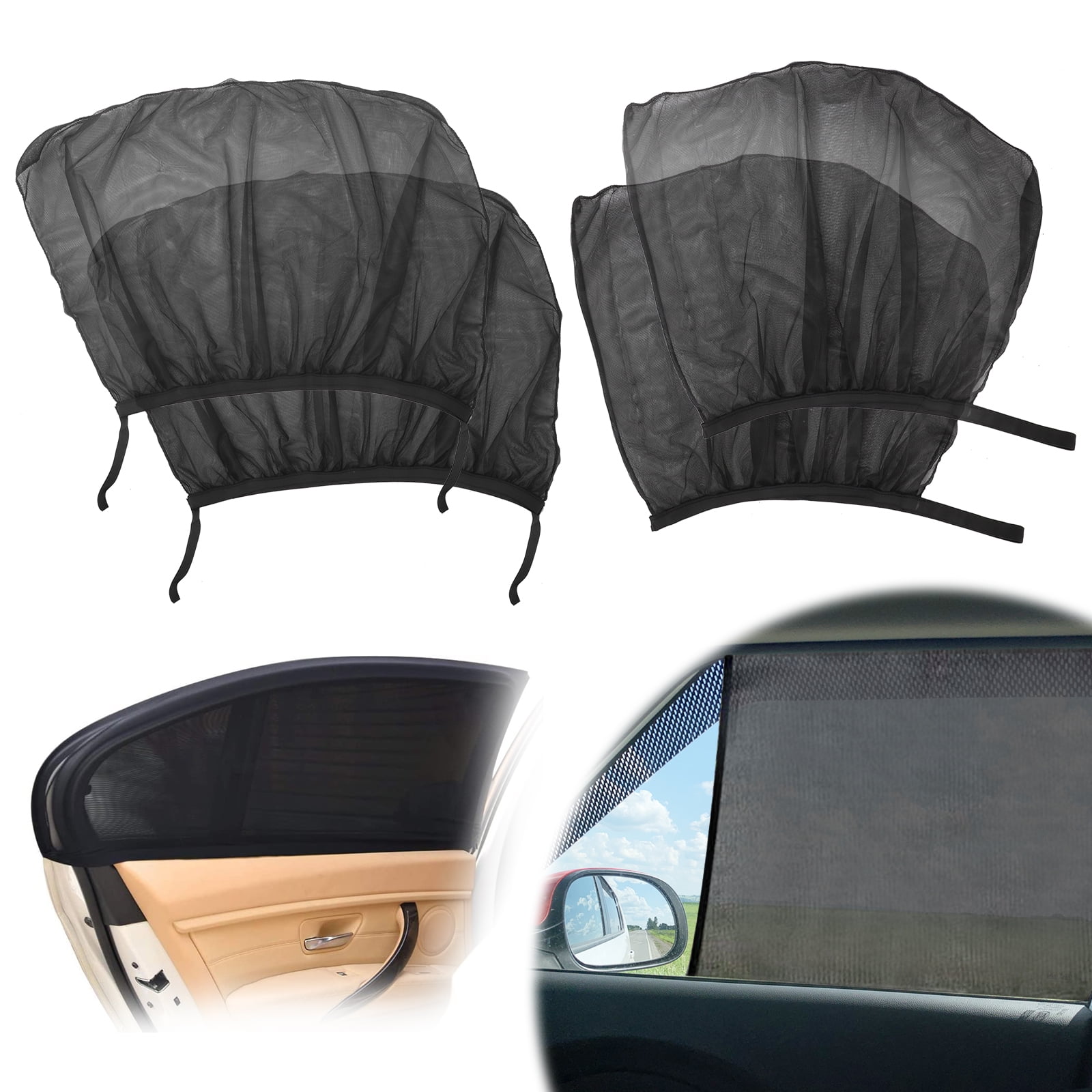 4Pcs Universal Car Window Sunshine 