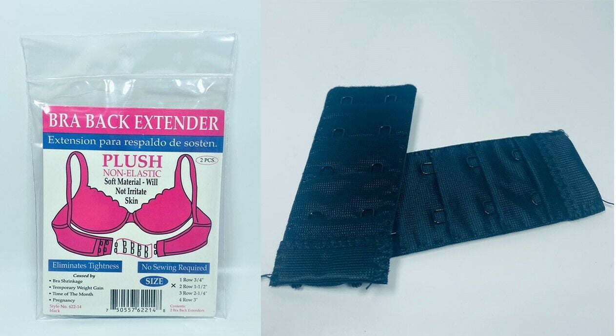 Wholesale Lot of 6 Pieces Bra Extender 2,3 Hook Strap Extension With Elastic