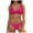 b83-Hot Pink, variant on Women's Thong Bikini Set Sexy String High Cut Triangle Swimsuit Two Piece Bathing Suit Size M,Hot Pink
