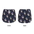 thumbnail image 5 of Lsque Astronaut Surfing Printed Women's Running Shorts with Liner Pockets,Elastic Quick Dry Workout Athletic Gym Yoga Shorts,Womens High Waist Shorts-XX-Large, 5 of 9
