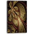 thumbnail image 2 of Fleur Fractale Rouge Marron Symmétrique - Impression sur Toile Florale, 2 of 3