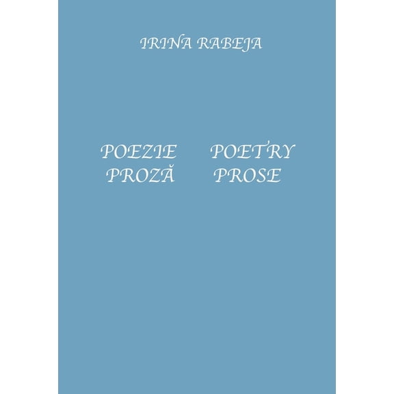 Poezie/Proză Poetry/Prose, (Paperback)