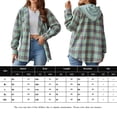 thumbnail image 2 of Camisa de Manga Chaqueta abierta con bolsillo delantero Hombro caído Traje diario vintage para mujer Ygjytge Verde T XXL para Mujer, 2 of 6