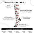 thumbnail image 4 of Picia Christmas Train Printed Sports Compression Socks - 15-20mmHg Graduated Compression, High-Performance Soft and Breathable Socks for Men and Women, 4 of 5